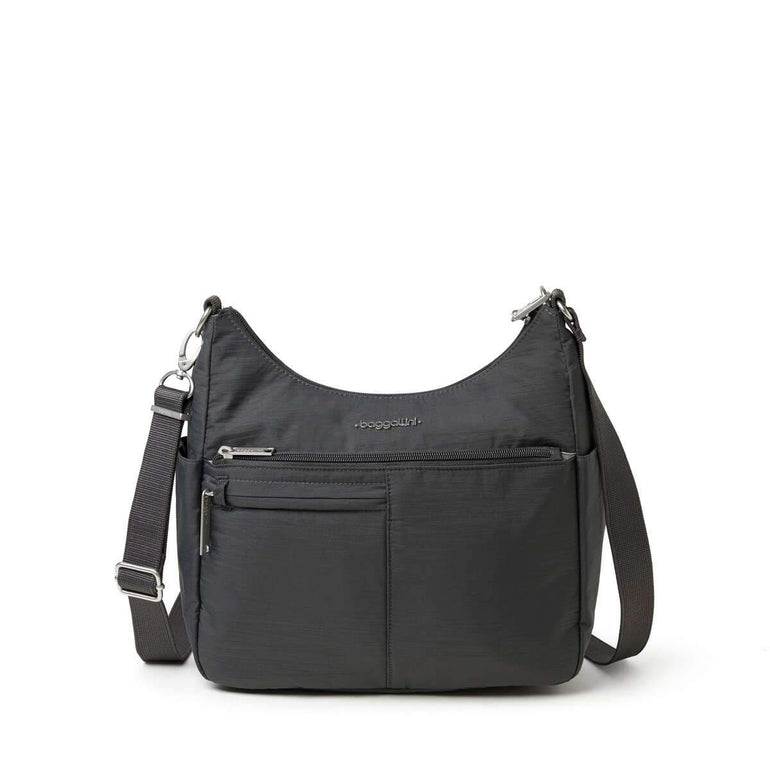 Baggallini Cross-Body Bag Charcoal Baggallini Anti-Theft Free Time Crossbody Bag