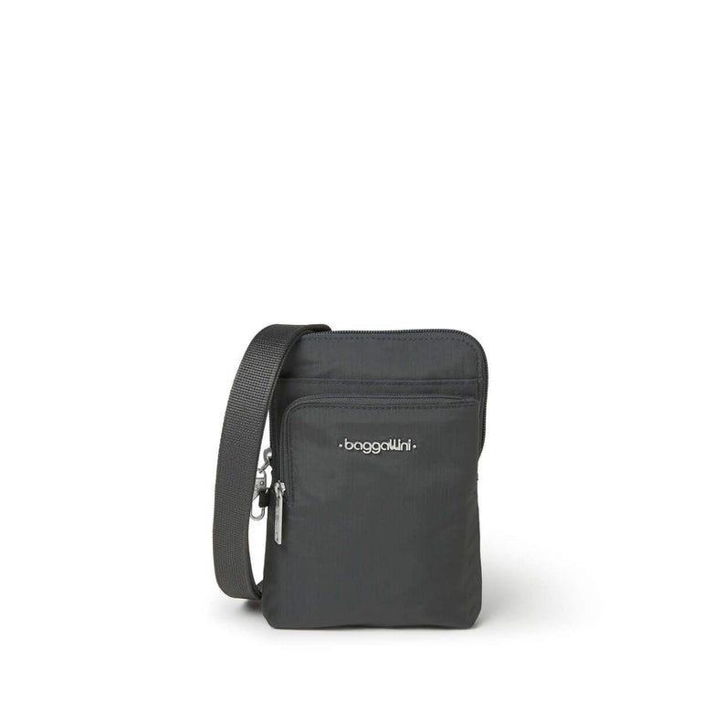 Baggallini Cross-Body Bag Charcoal Baggallini Securtex Anti-Theft Activity Crossbody Bag