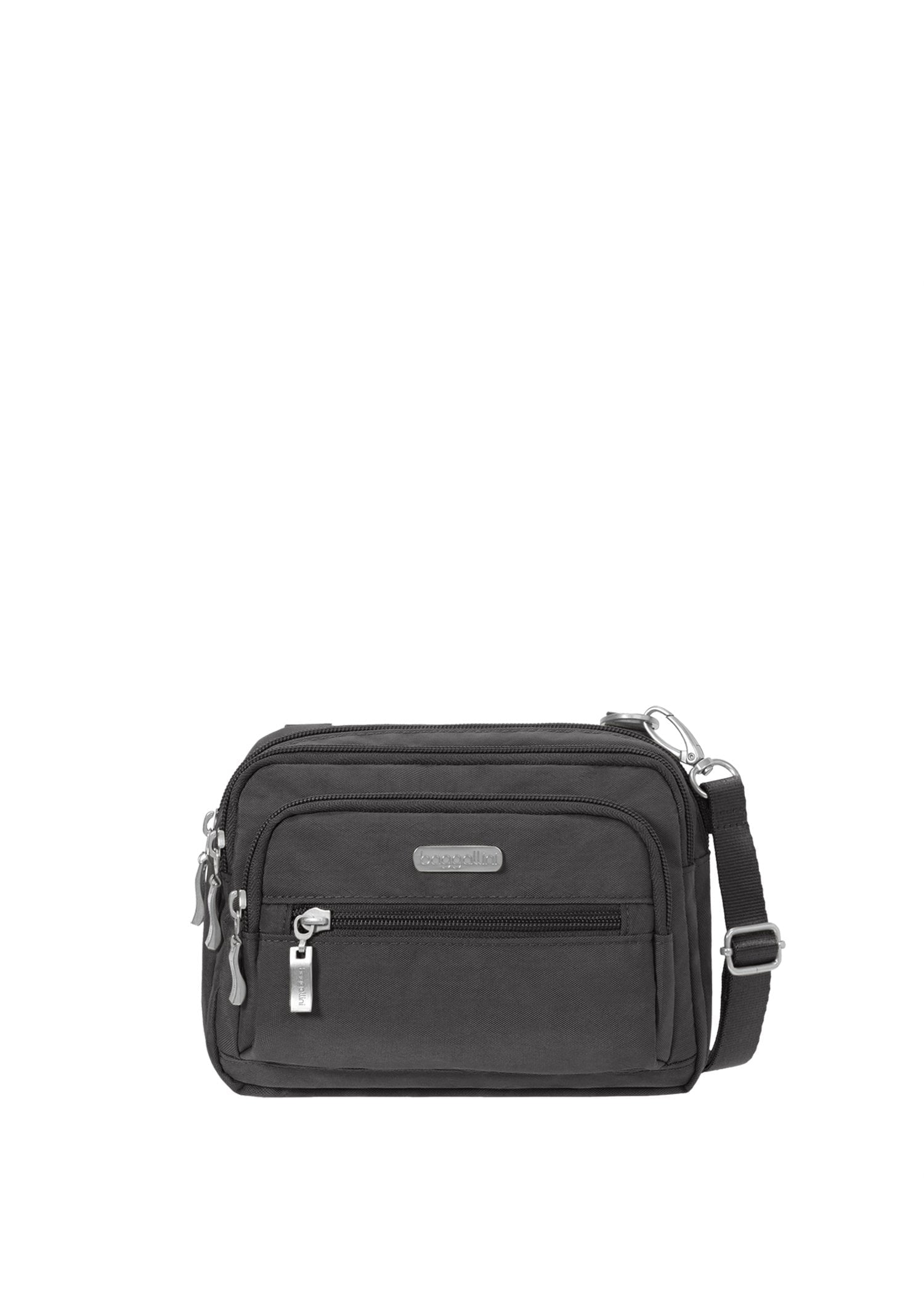 Baggallini Cross-Body Bag Charcoal Baggallini Triple Zip Bagg