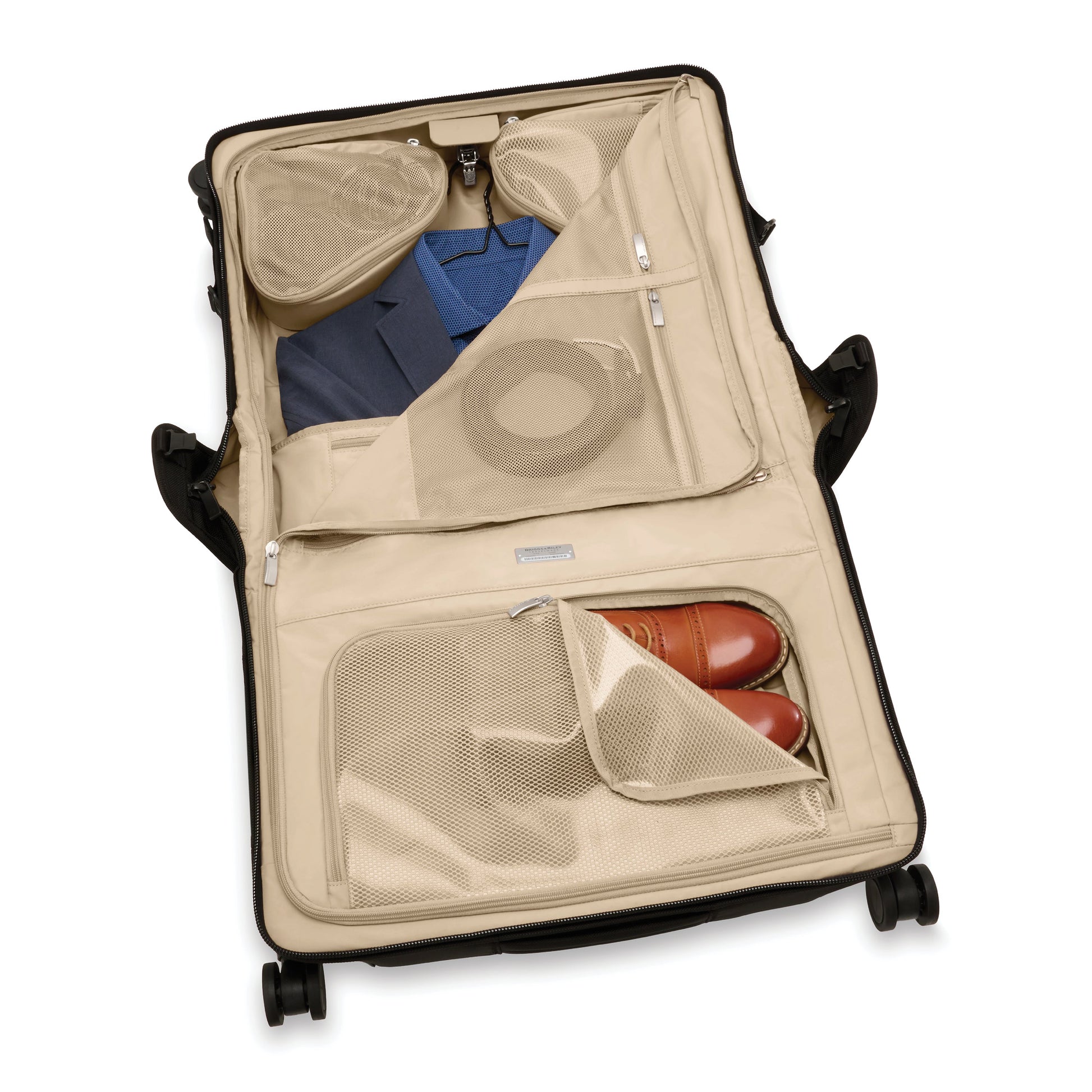 Briggs & Riley Garment Bag Black Briggs & Riley Baseline Wide Carry-On Wheeled Garment Spinner