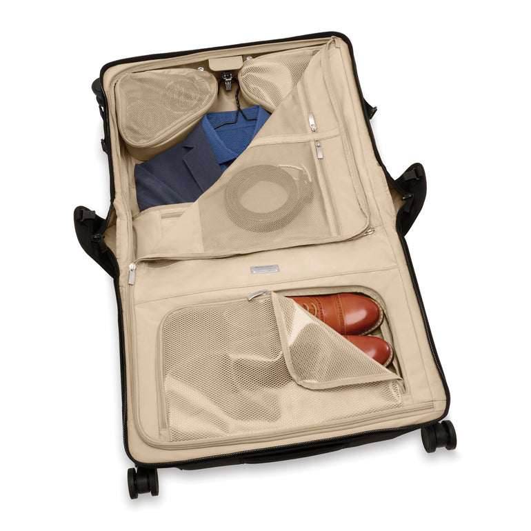 Briggs & Riley Garment Bag Black Briggs & Riley Baseline Wide Carry-On Wheeled Garment Spinner