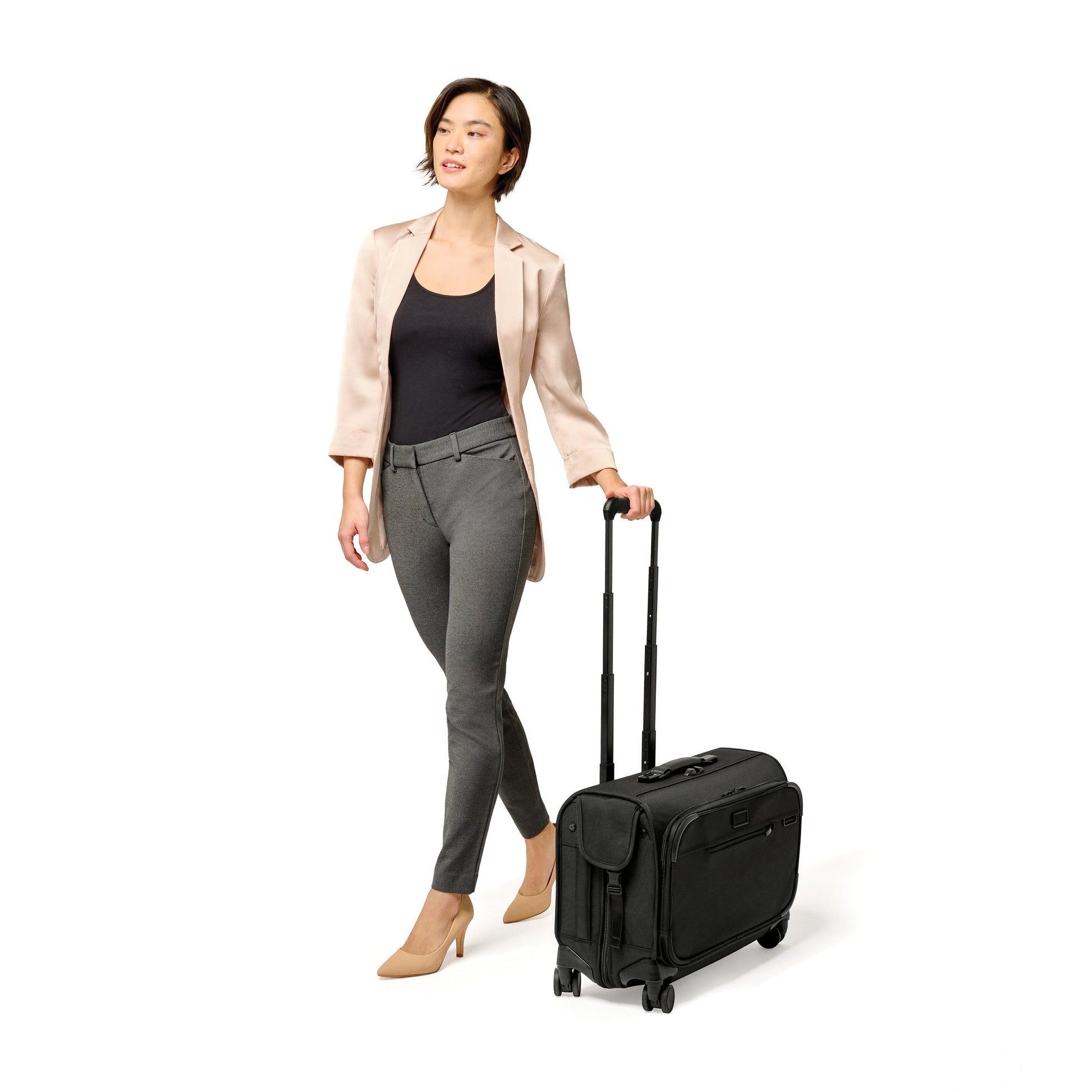 Briggs & Riley Garment Bag Black Briggs & Riley Baseline Wide Carry-On Wheeled Garment Spinner
