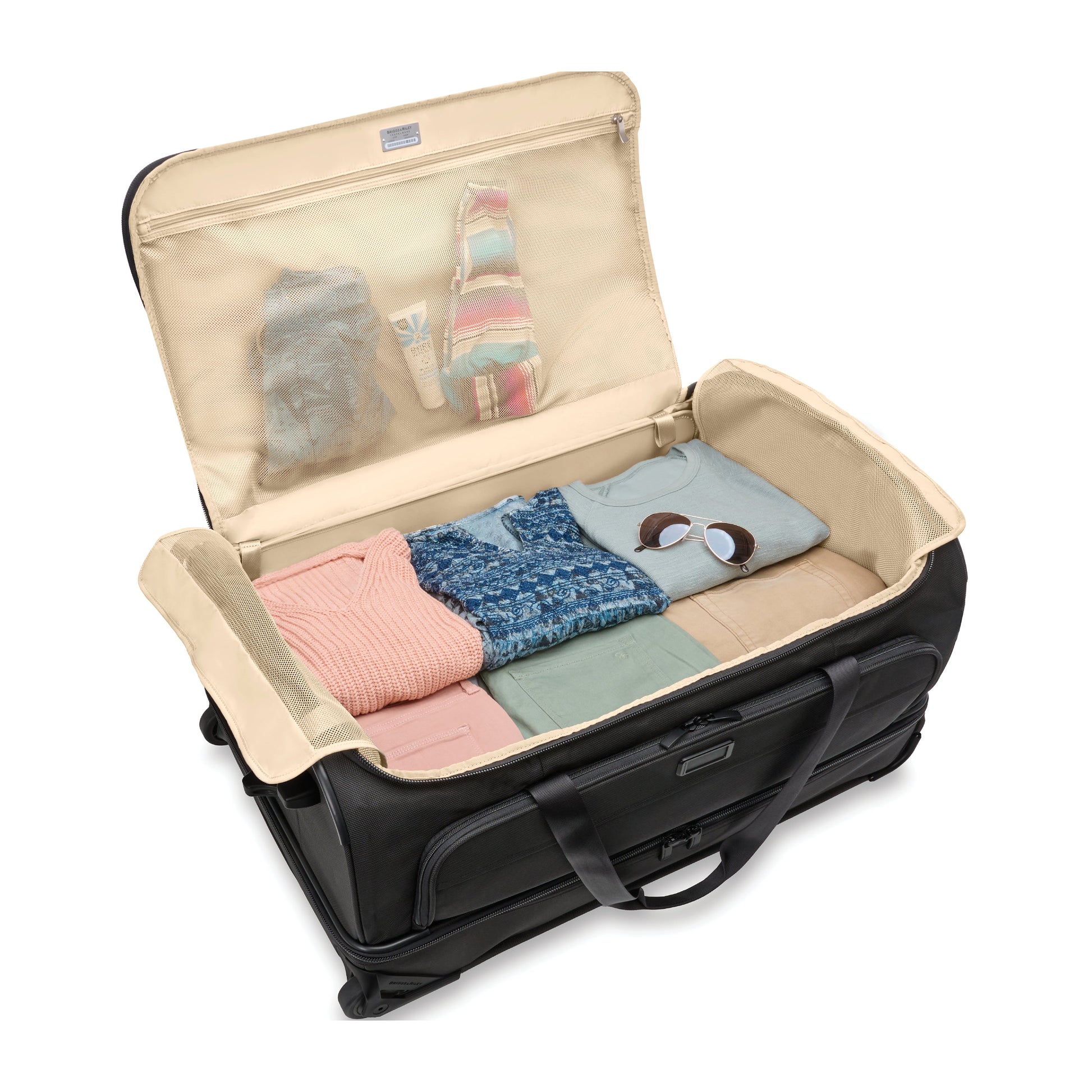 Briggs & Riley Wheeled Duffle Black Briggs & Riley Baseline Large Two-Wheel Duffle