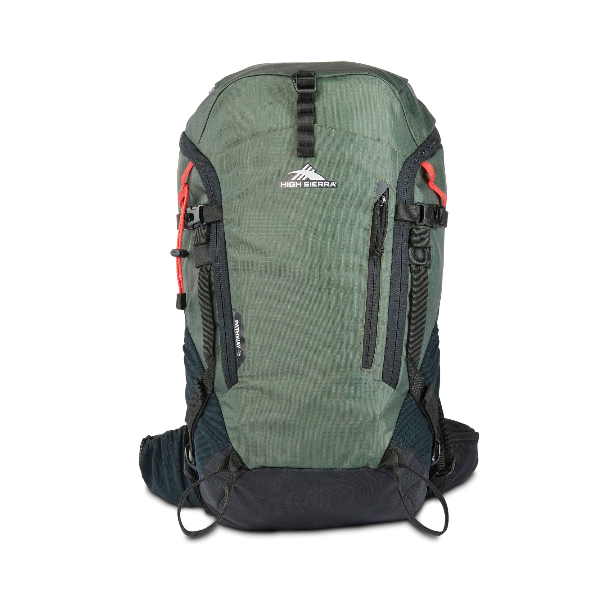 High Sierra Backpacks Forest Green/Black High Sierra Pathway 2.0 Frame Pack 45L Backpack - Forest Green/Black