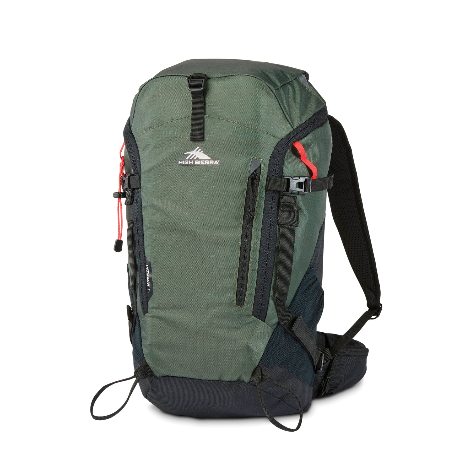 High Sierra Backpacks Forest Green/Black High Sierra Pathway 2.0 Frame Pack 45L Backpack - Forest Green/Black