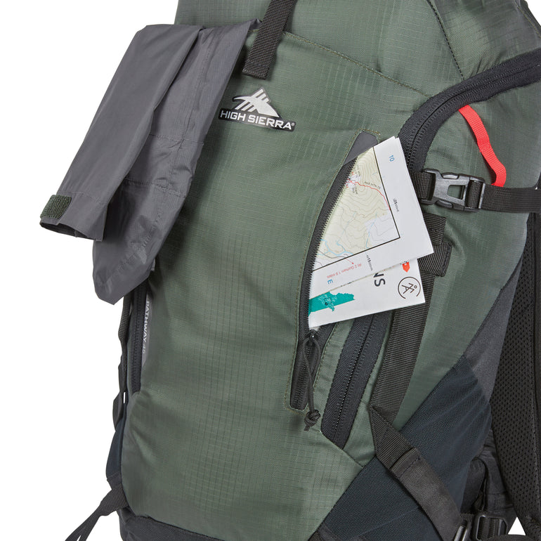High Sierra Backpacks Forest Green/Black High Sierra Pathway 2.0 Frame Pack 45L Backpack - Forest Green/Black