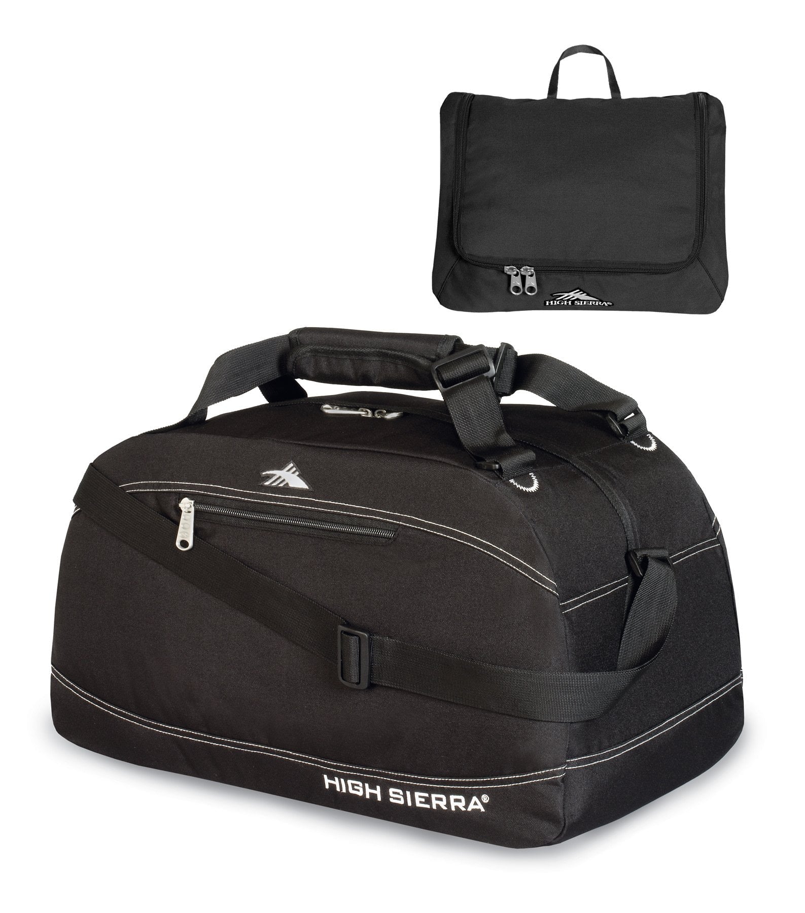 High Sierra Duffles Black/Black/Black High Sierra Pack-N-Go 20 Inch Duffle With Toiletry Pouch