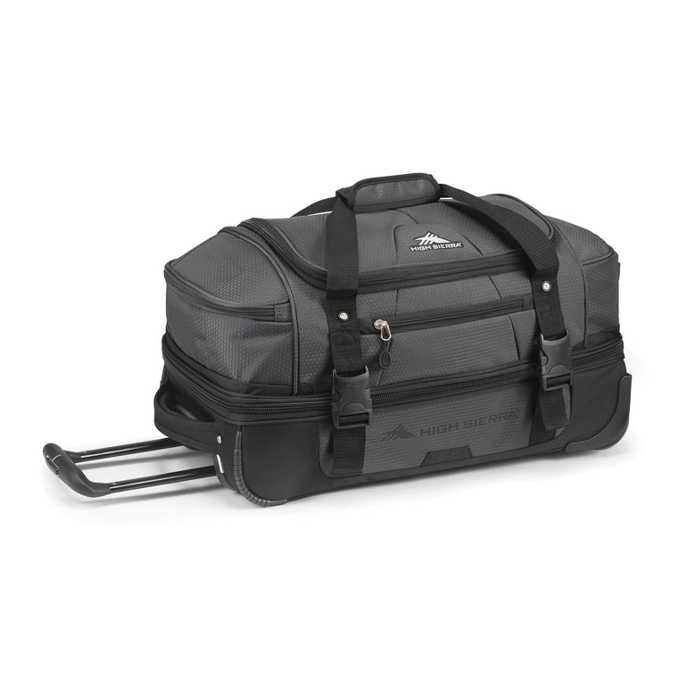 High Sierra Duffles Mercury Black High Sierra Fairlead Collection 22" Drop Bottom Duffle