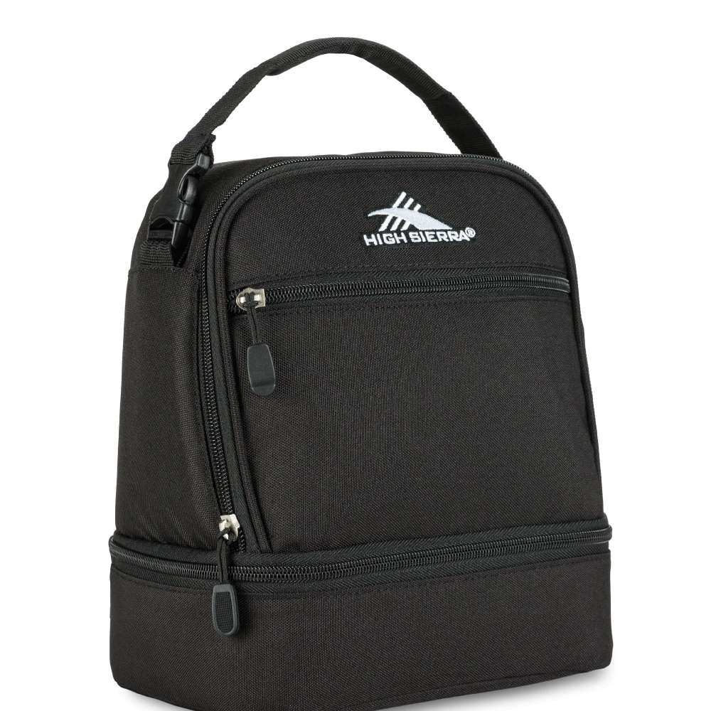 High Sierra Lunch Bag Black High Sierra Stacked Compartment Lunch Bag - Black