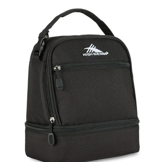 High Sierra Lunch Bag Black High Sierra Stacked Compartment Lunch Bag - Black