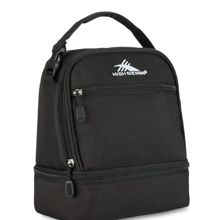High Sierra Lunch Bag Black High Sierra Stacked Compartment Lunch Bag - Black