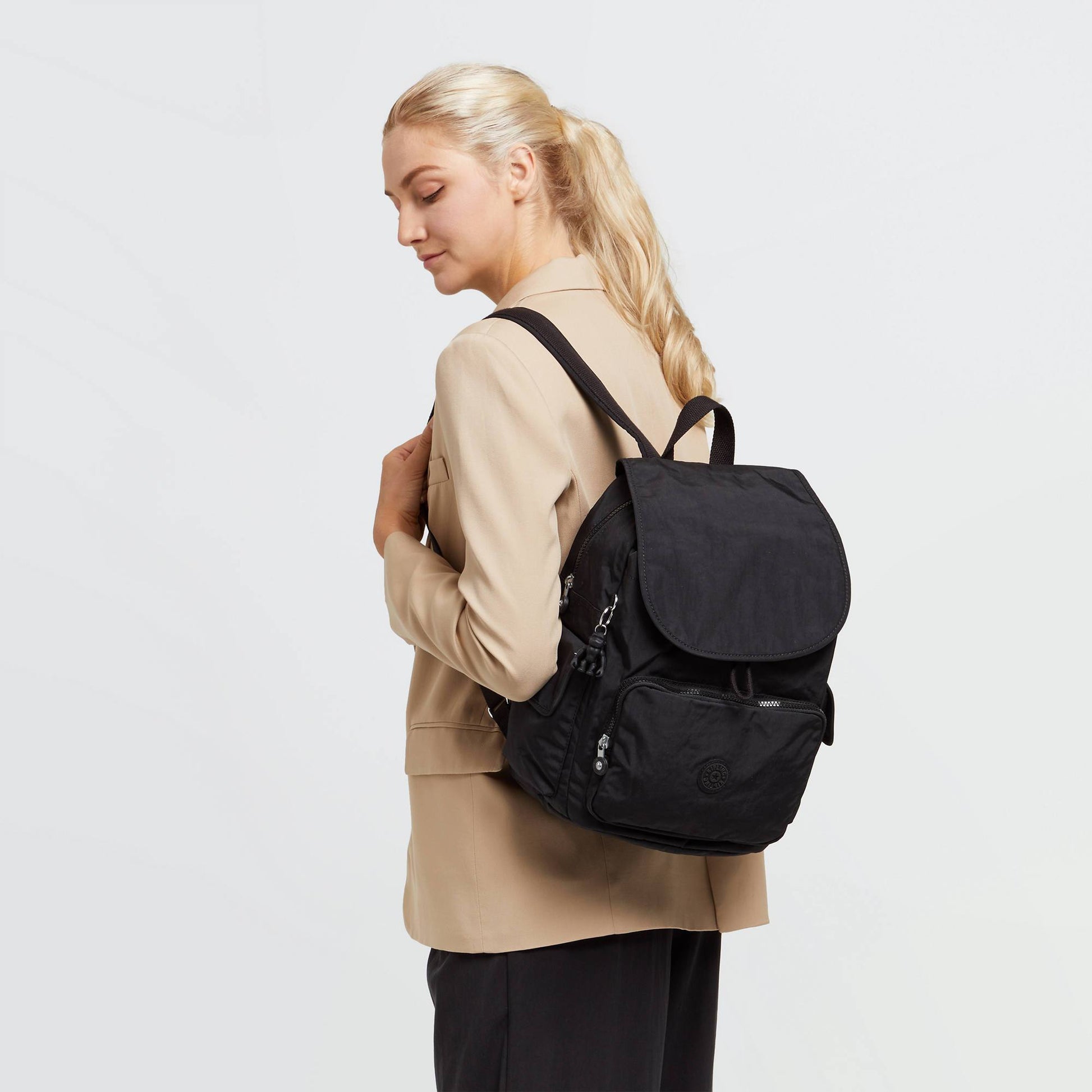 Kipling Backpacks Black Noir Kipling City Pack Medium Backpack - Black Noir
