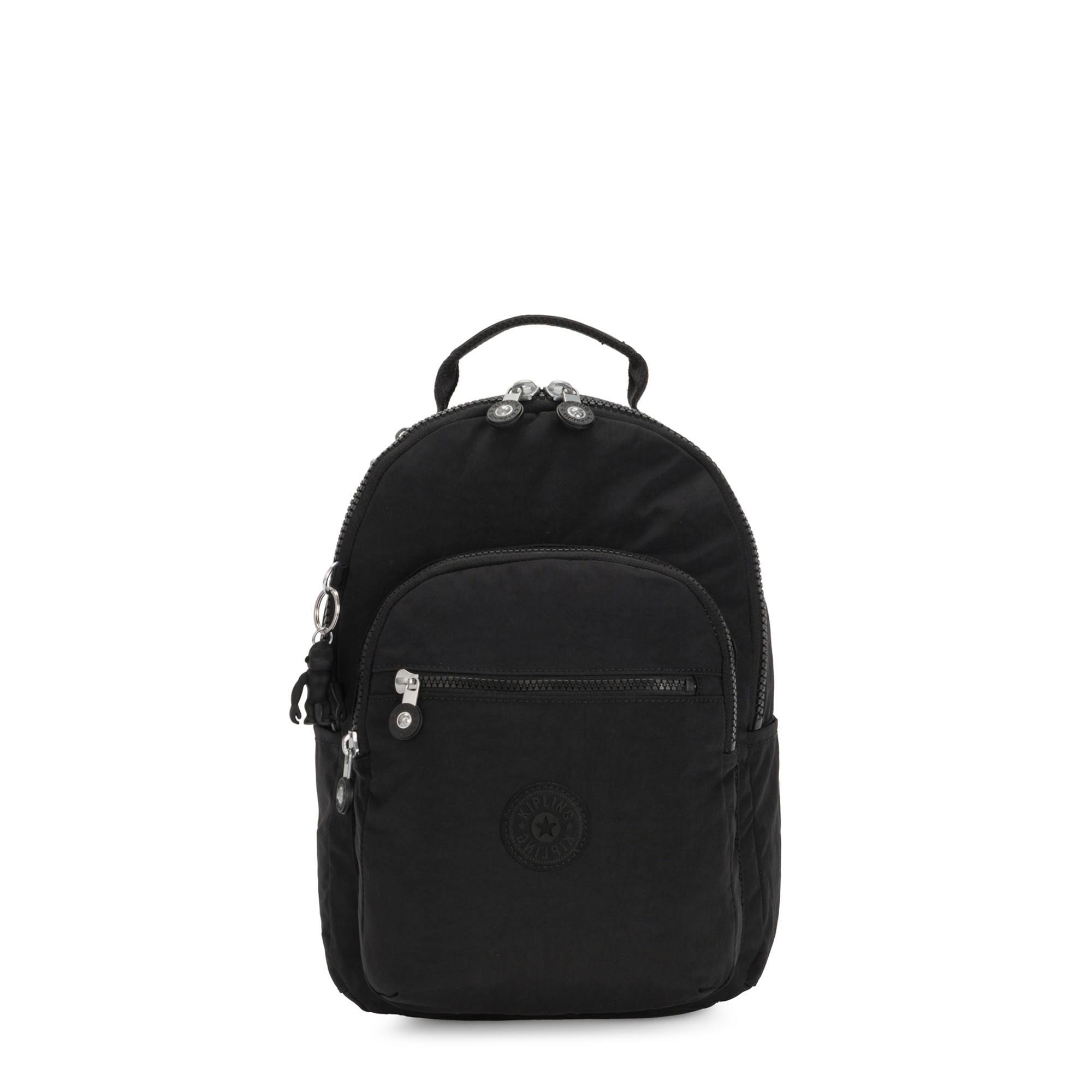 Kipling Backpacks Black Noir Kipling Seoul Small Tablet Backpack - Black Noir