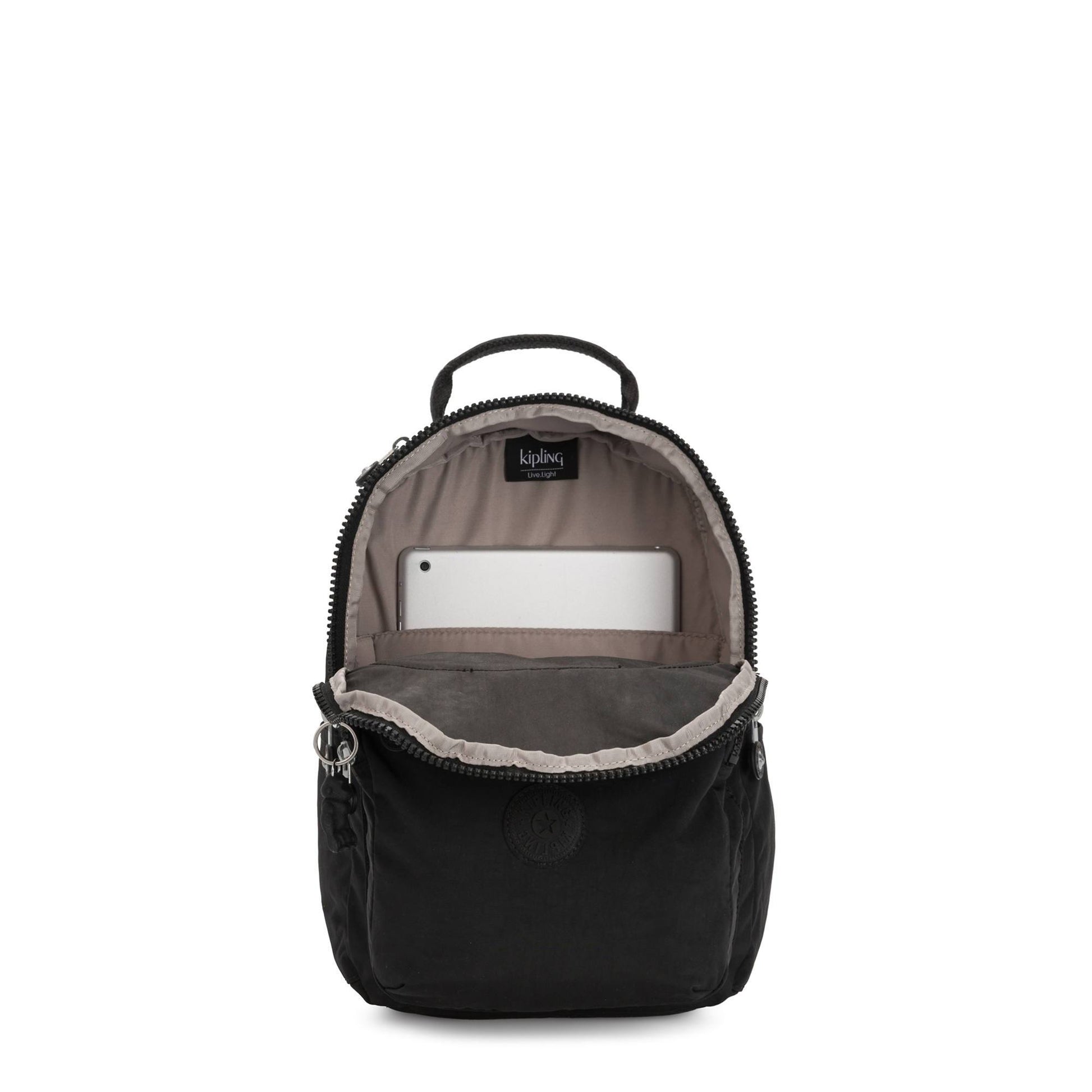 Kipling Backpacks Black Noir Kipling Seoul Small Tablet Backpack - Black Noir