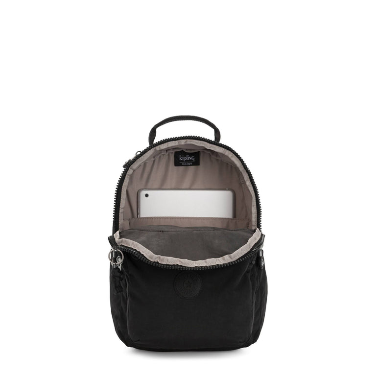 Kipling Backpacks Black Noir Kipling Seoul Small Tablet Backpack - Black Noir