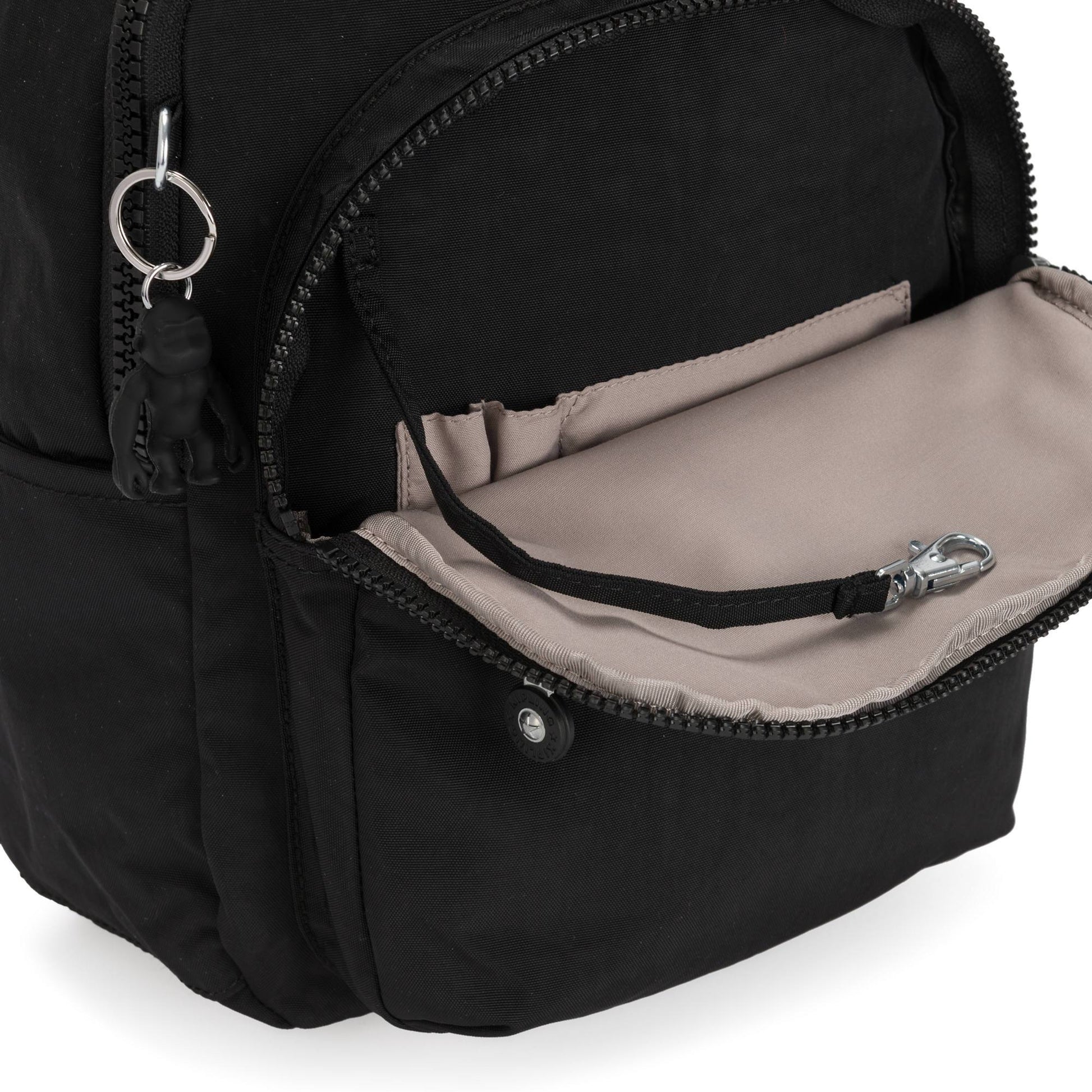 Kipling Backpacks Black Noir Kipling Seoul Small Tablet Backpack - Black Noir