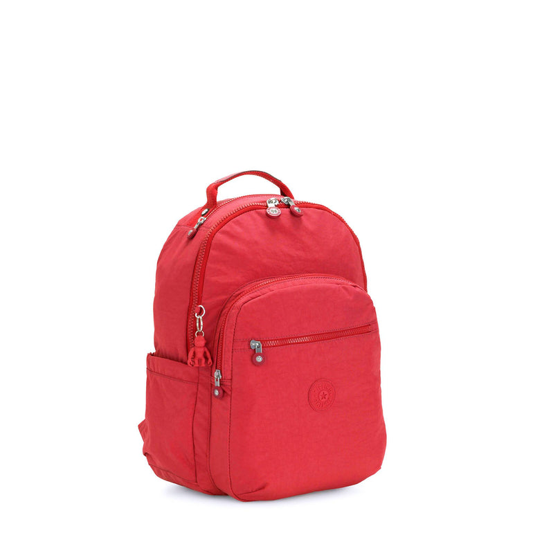 Kipling Backpacks Red Rouge Kipling Seoul Small Tablet Backpack - Red Rouge