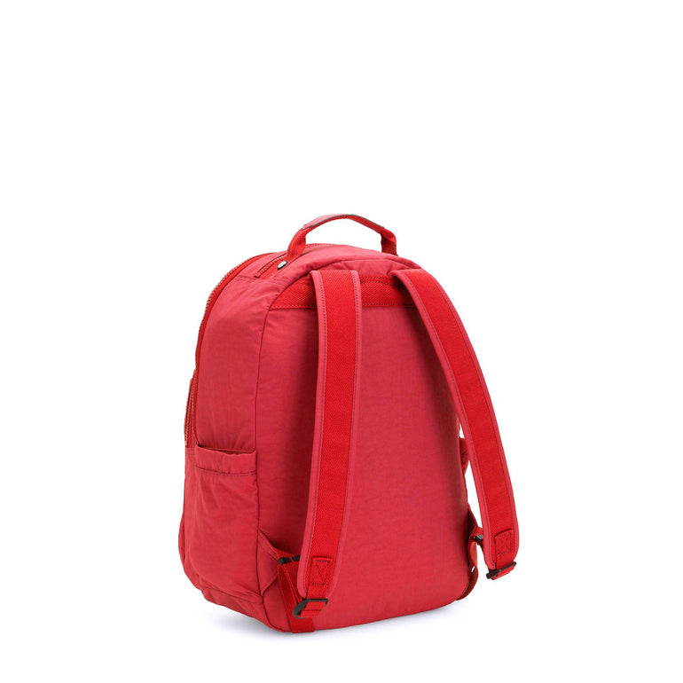 Kipling Backpacks Red Rouge Kipling Seoul Small Tablet Backpack - Red Rouge