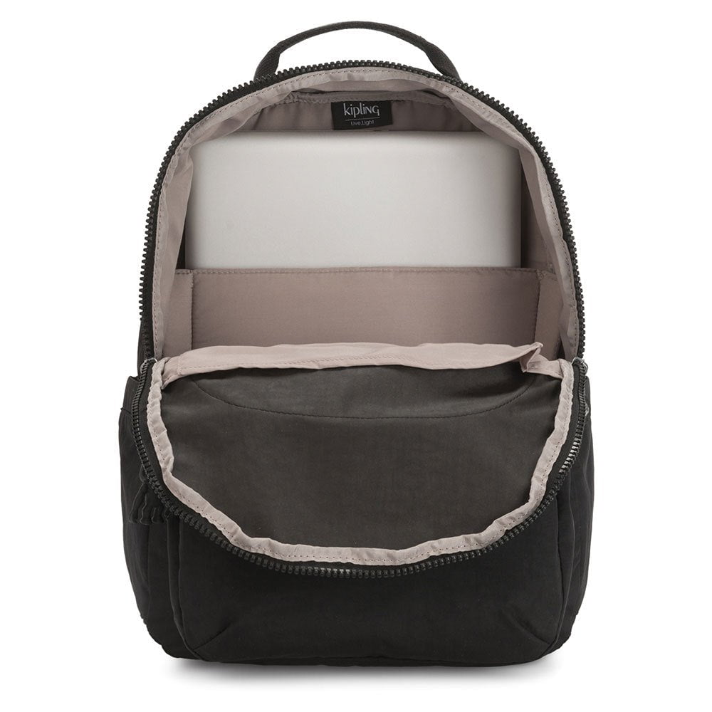 Kipling Backpacks True Black 2 Kipling Seoul Large 15" Laptop Backpack - True Black 2