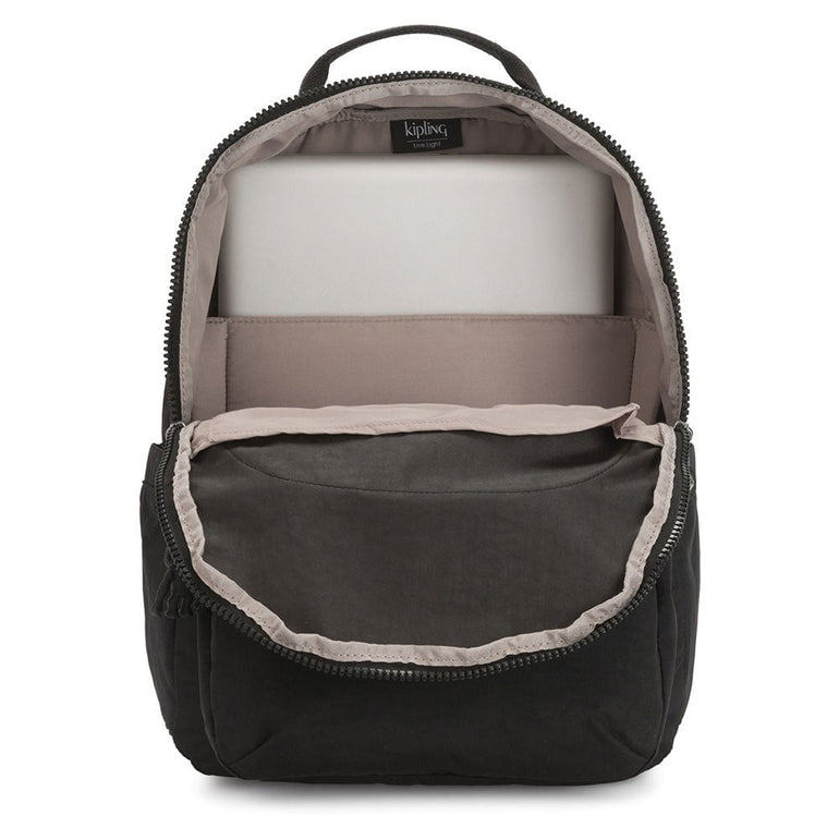 Kipling Backpacks True Black 2 Kipling Seoul Large 15" Laptop Backpack - True Black 2