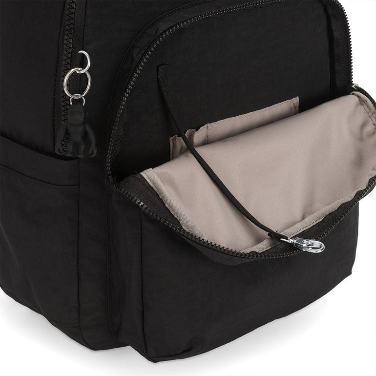 Kipling Backpacks True Black 2 Kipling Seoul Large 15" Laptop Backpack - True Black 2