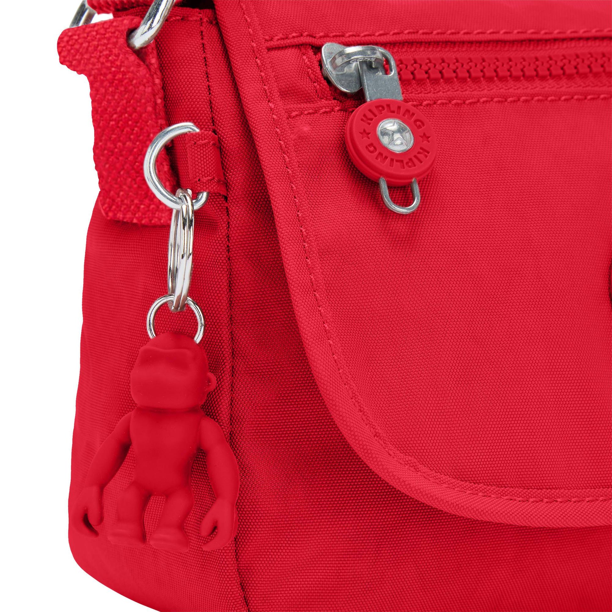 Kipling Cross-Body Bag Red Rouge KIpling Sabian Crossbody Mini Bag - Red Rouge