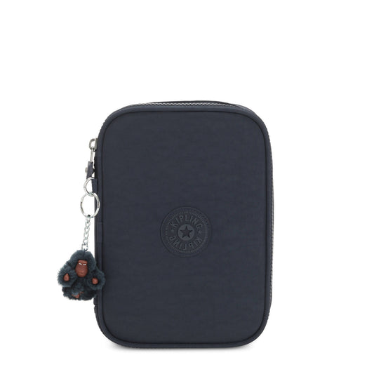 Kipling Pencil Case True Blue Tonal Kipling 100 Pens Case - True Blue Tonal