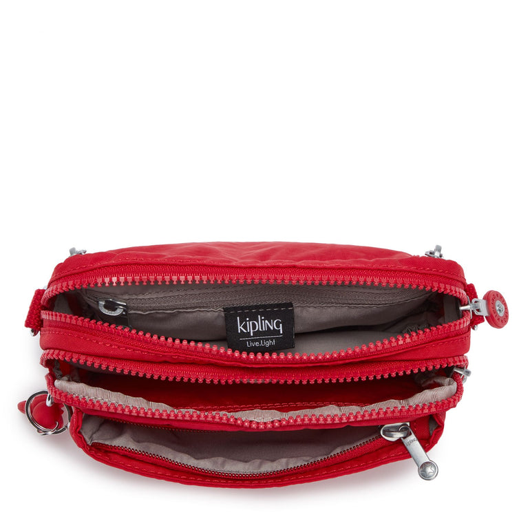 Kipling Waist Pouches Red Rouge Kipling Abanu Multi Convertible Crossbody Bag - Red Rouge