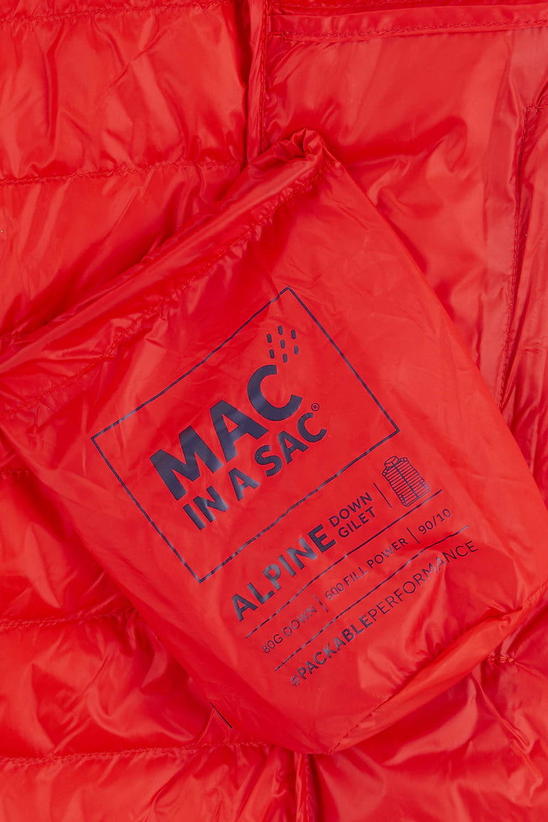 Mac In A Sac Apparel Mac In A Sac Alpine Down Gilet (Men's) - Red