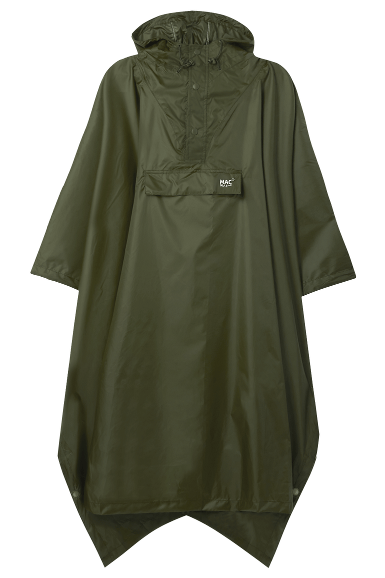 Mac In A Sac Apparel One Size Mac In A Sac Packable Waterproof Unisex Poncho - Khaki