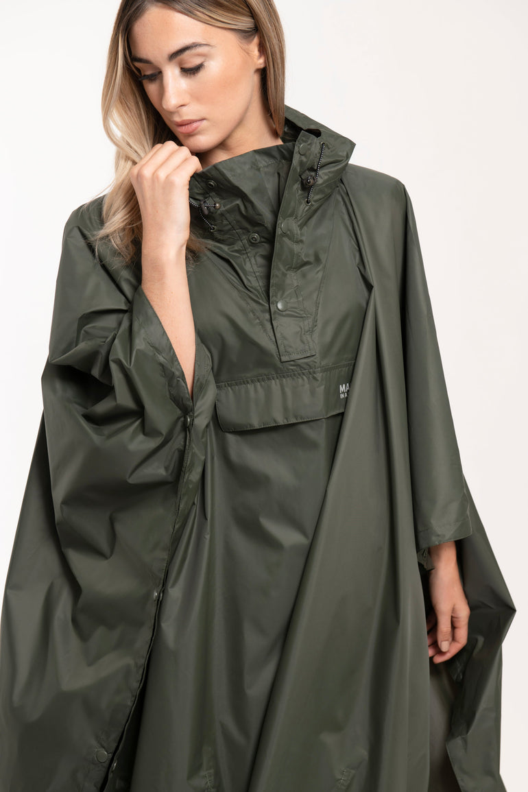 Mac In A Sac Apparel One Size Mac In A Sac Packable Waterproof Unisex Poncho - Khaki