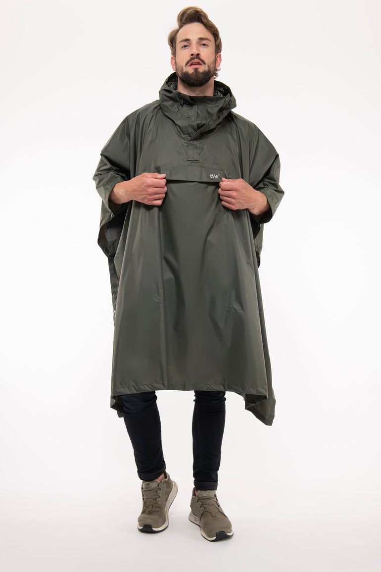 Mac In A Sac Apparel One Size Mac In A Sac Packable Waterproof Unisex Poncho - Khaki