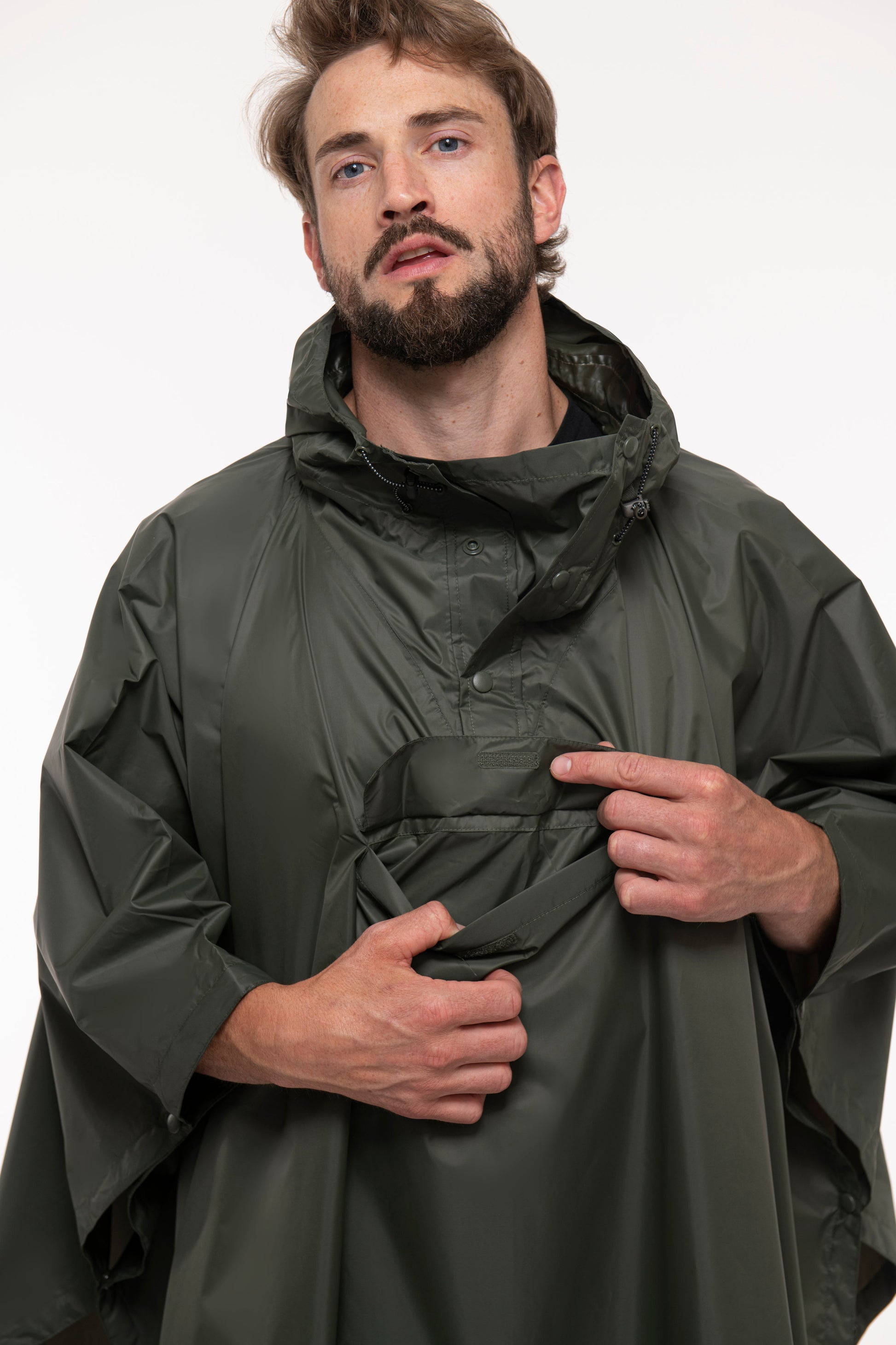 Mac In A Sac Apparel One Size Mac In A Sac Packable Waterproof Unisex Poncho - Khaki