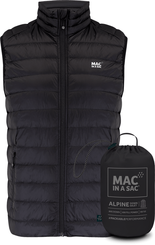Mac In A Sac Apparel X Small Mac In A Sac Alpine Down Gilet (Men's) - Jet Black