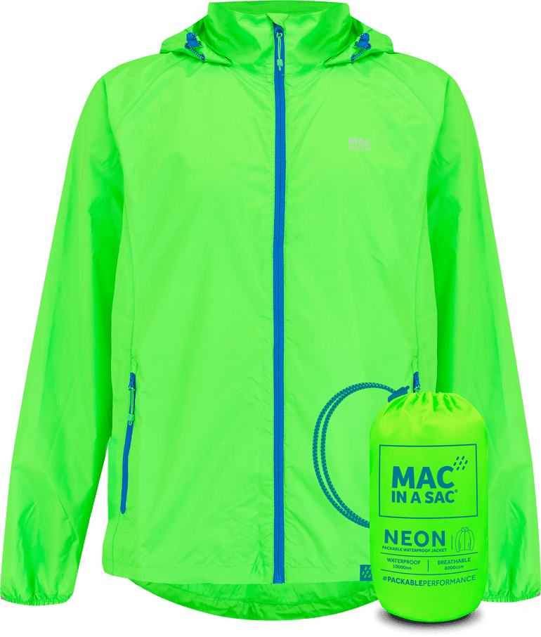 Mac In A Sac Apparel X Small Mac In A Sac NEON 2 Jacket - Neon Green