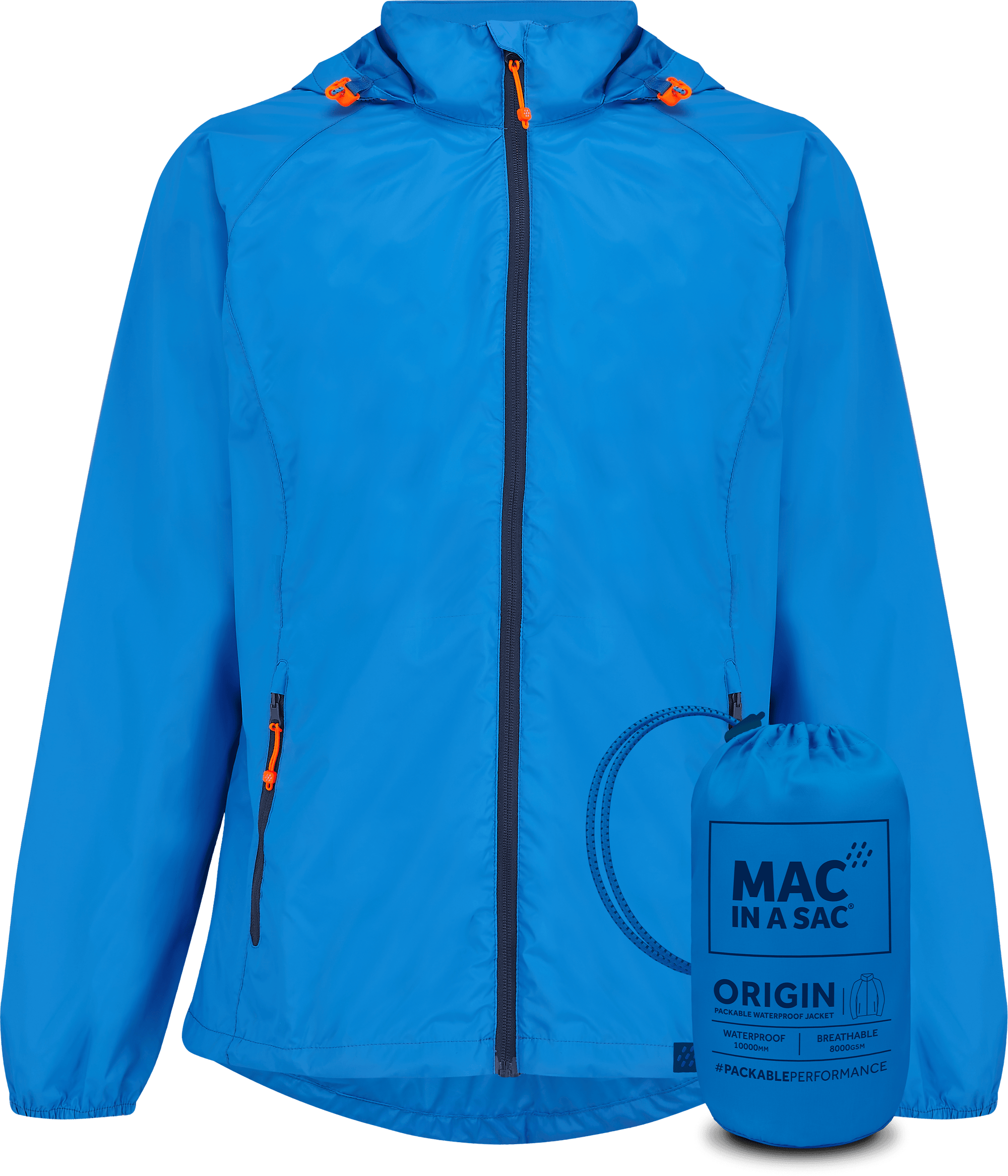 Mac In A Sac Apparel X Small Mac In A Sac ORIGIN 2 Jacket - Ocean Blue