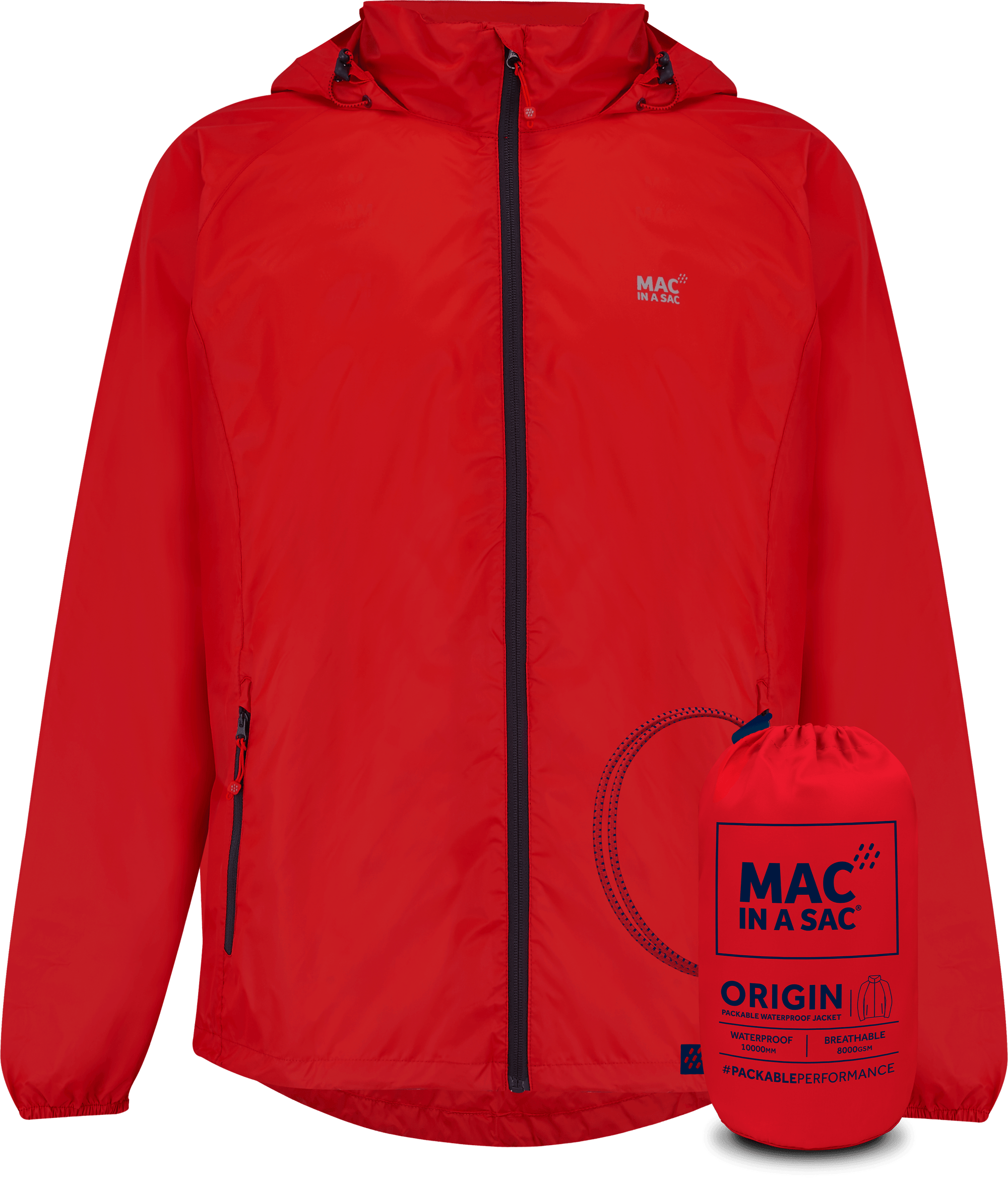 Mac In A Sac Apparel X Small Mac In A Sac ORIGIN 2 Jacket - Red