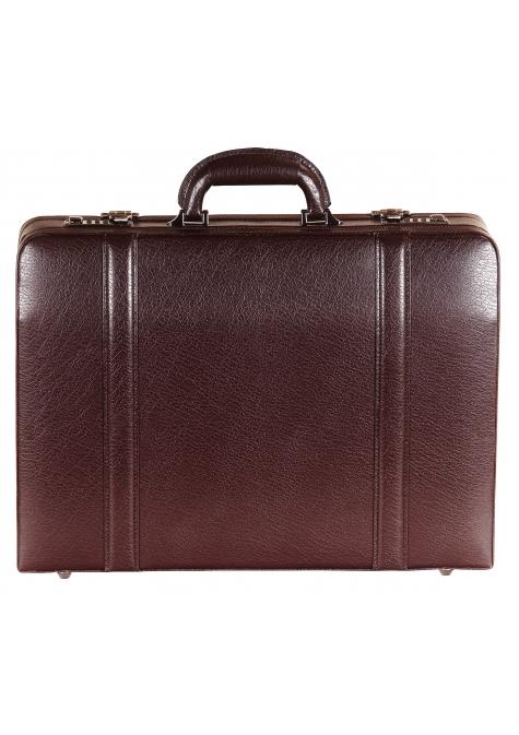 Mancini Briefcases Burgundy Mancini BUSINESS Collection Expandable Attaché Case