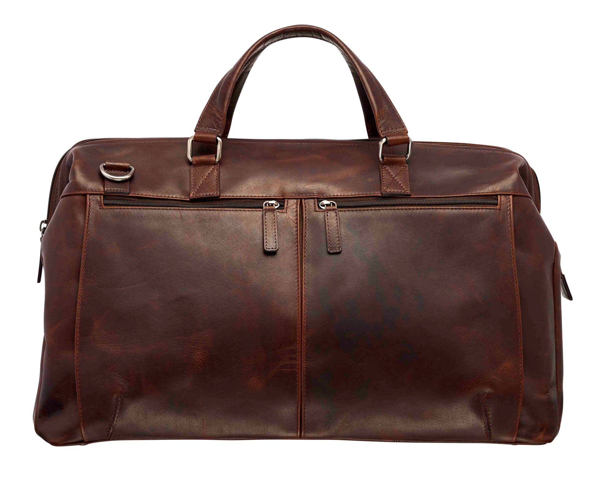 Mancini Duffles Brown Mancini BUFFALO Classic Carry-on Duffle Bag