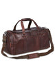 Mancini Duffles Brown Mancini Buffalo Collection Leather Duffle Bag