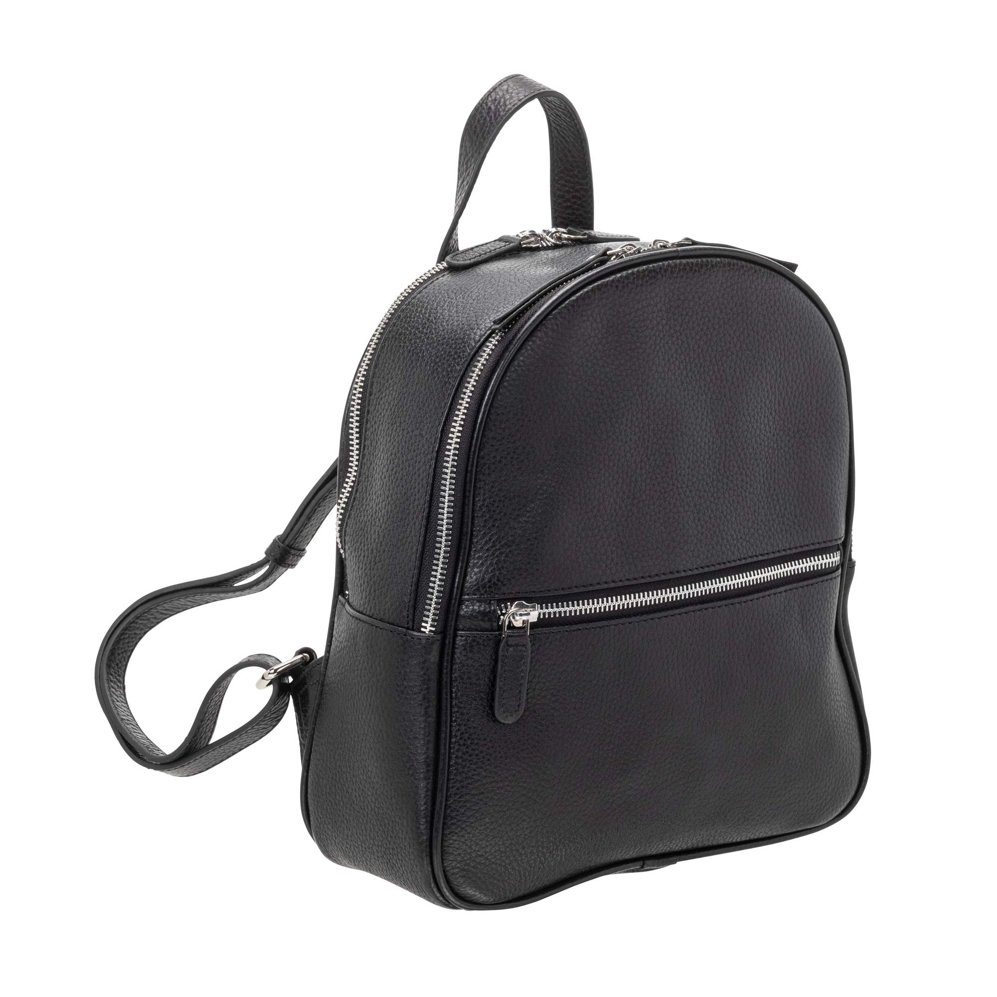 Mancini Handbags Black Mancini Pebbled Audrey Backpack