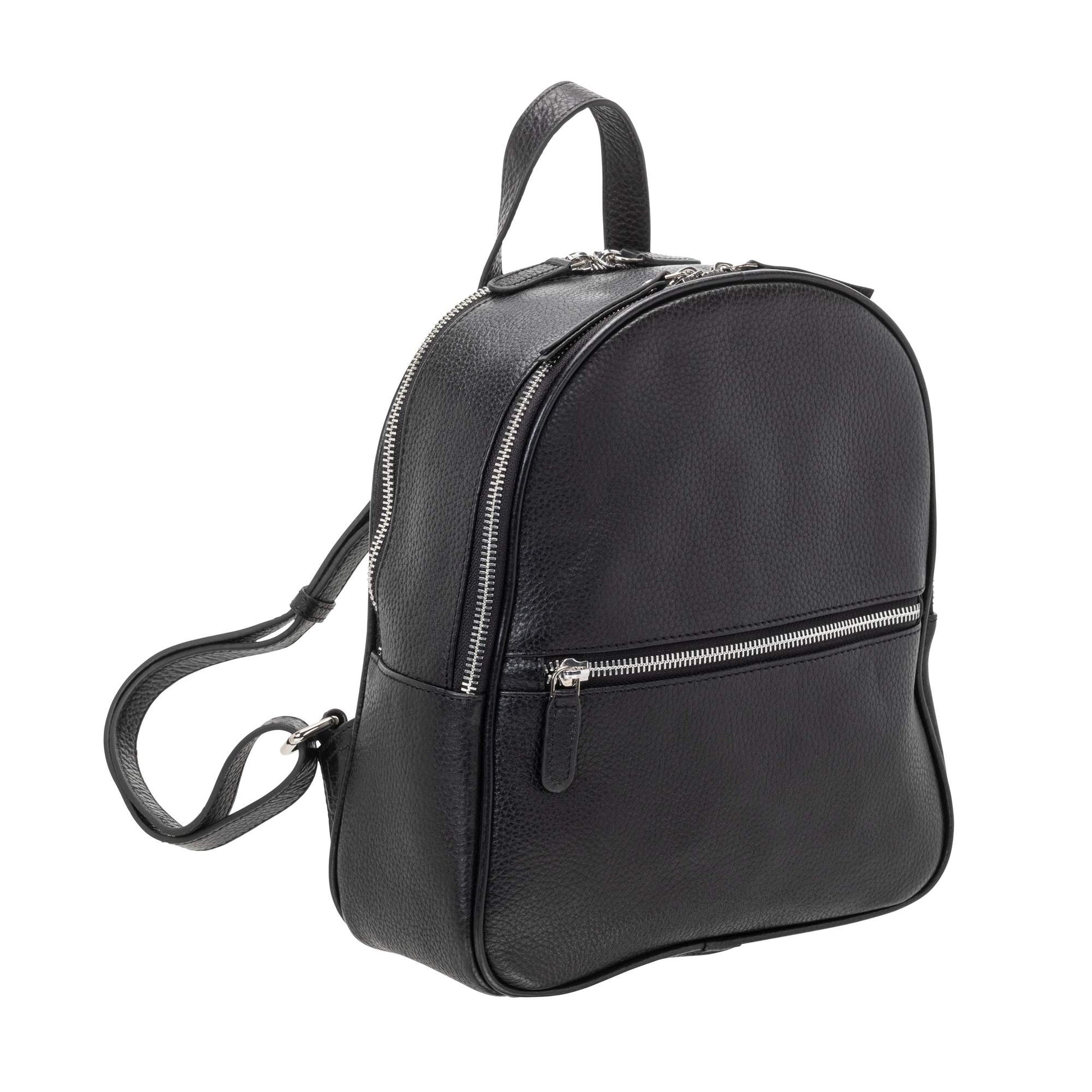 Mancini Handbags Black Mancini Pebbled Audrey Backpack
