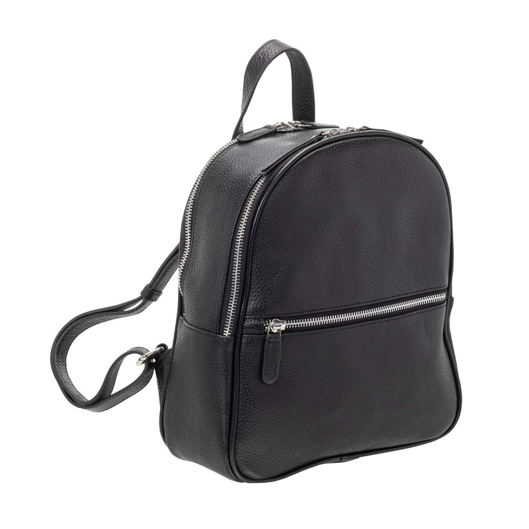 Mancini Handbags Black Mancini Pebbled Audrey Backpack