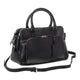 Mancini Handbags Black Mancini Pebbled Jennifer Leather Satchel Bag