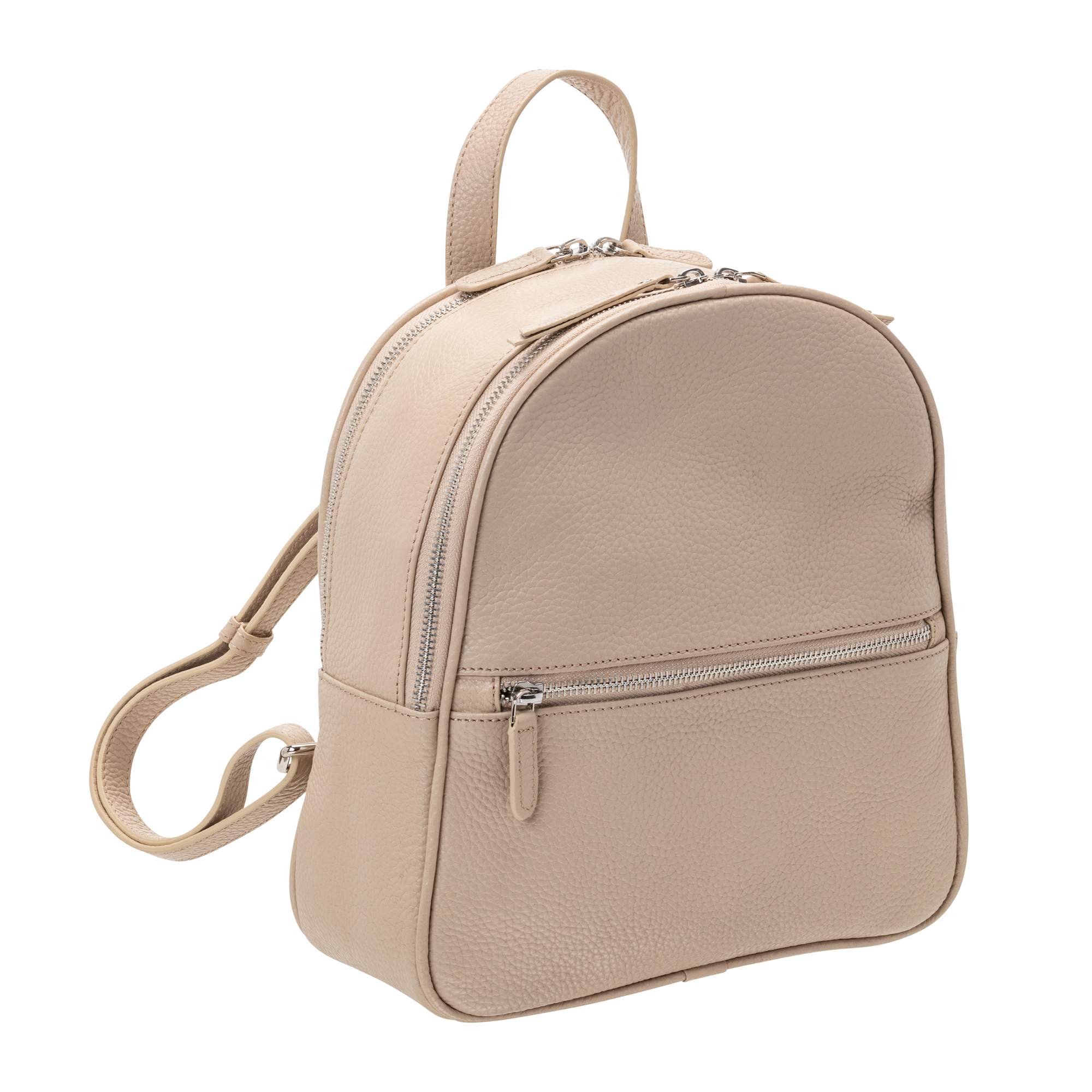 Mancini Handbags Bone Mancini Pebbled Audrey Backpack