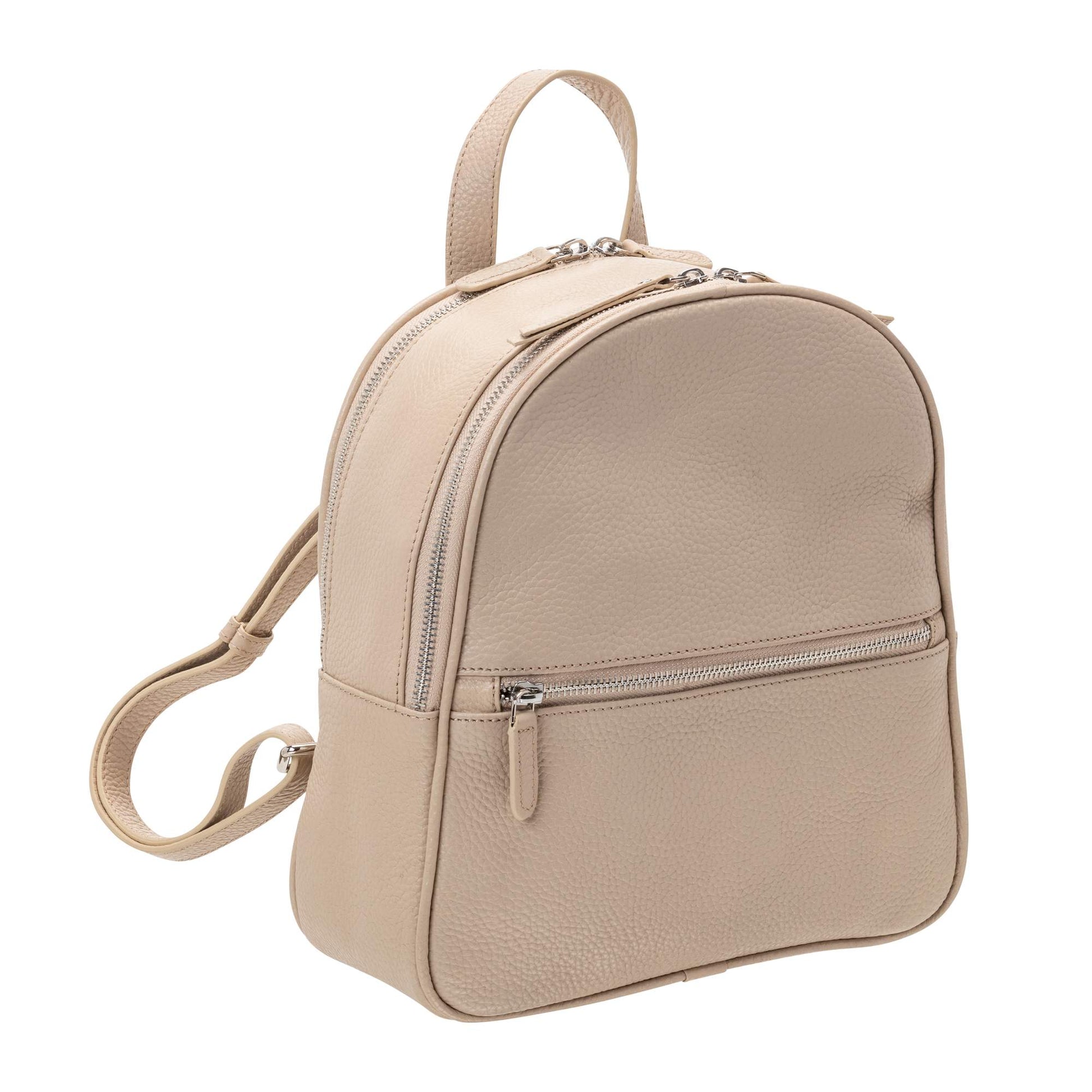 Mancini Handbags Bone Mancini Pebbled Audrey Backpack