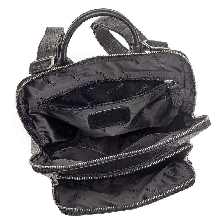 Mancini Handbags Mancini Pebbled Brigette Leather Backpack
