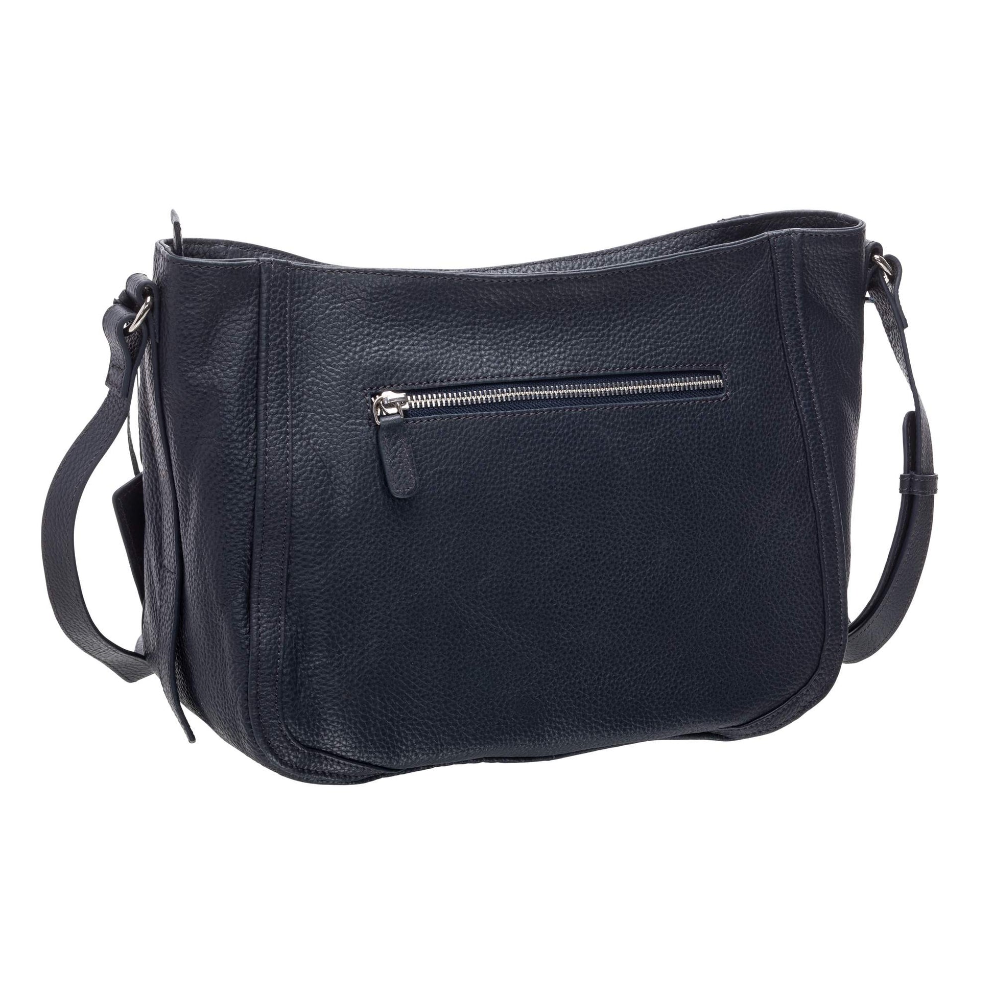 Mancini Handbags Mancini Pebbled Sophia Leather Crossbody Bag