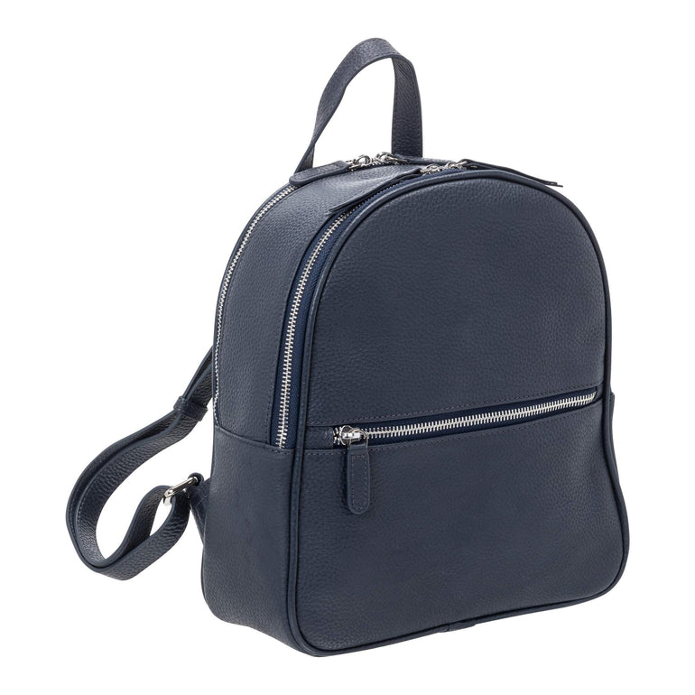 Mancini Handbags Navy Mancini Pebbled Audrey Backpack