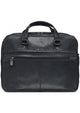 Mancini Laptop Briefcase Black Mancini BUFFALO Expandable Double Compartment Briefcase for 15.6 Inch Laptop / Tablet